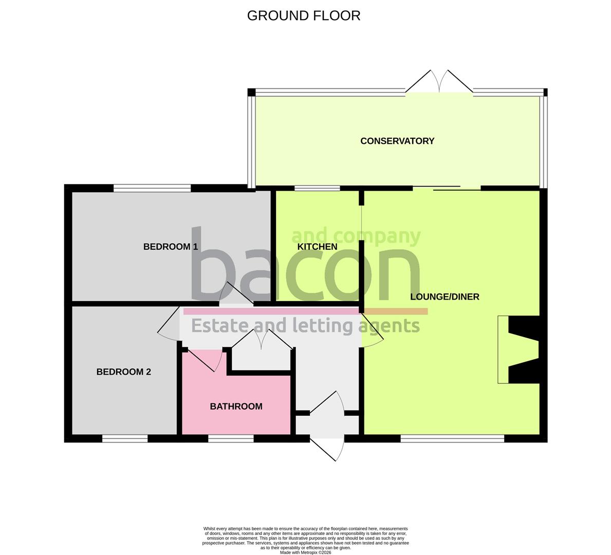 Floor Plan | Bungalow - Semi Detached | Coleridge Crescent, Goring-By-Sea, Worthing | For Sale